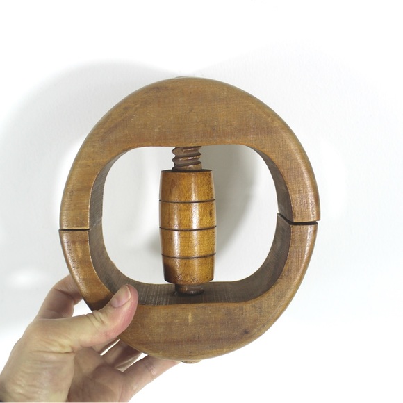 Vintage or antique wood hat stretcher mold millinery display store, wall art - Picture 4 of 10